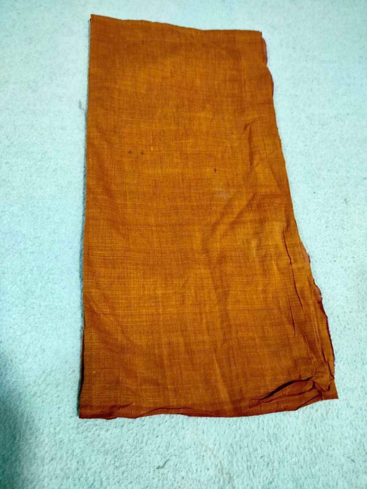 Rust colour pure cotton fabric