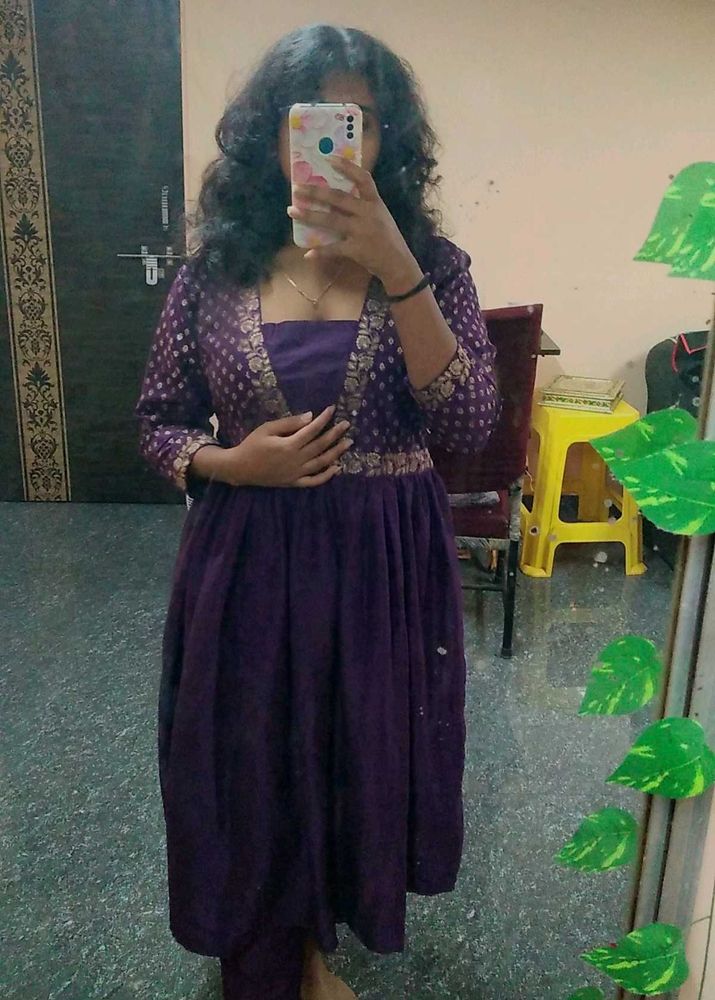 Purple Kurta Set