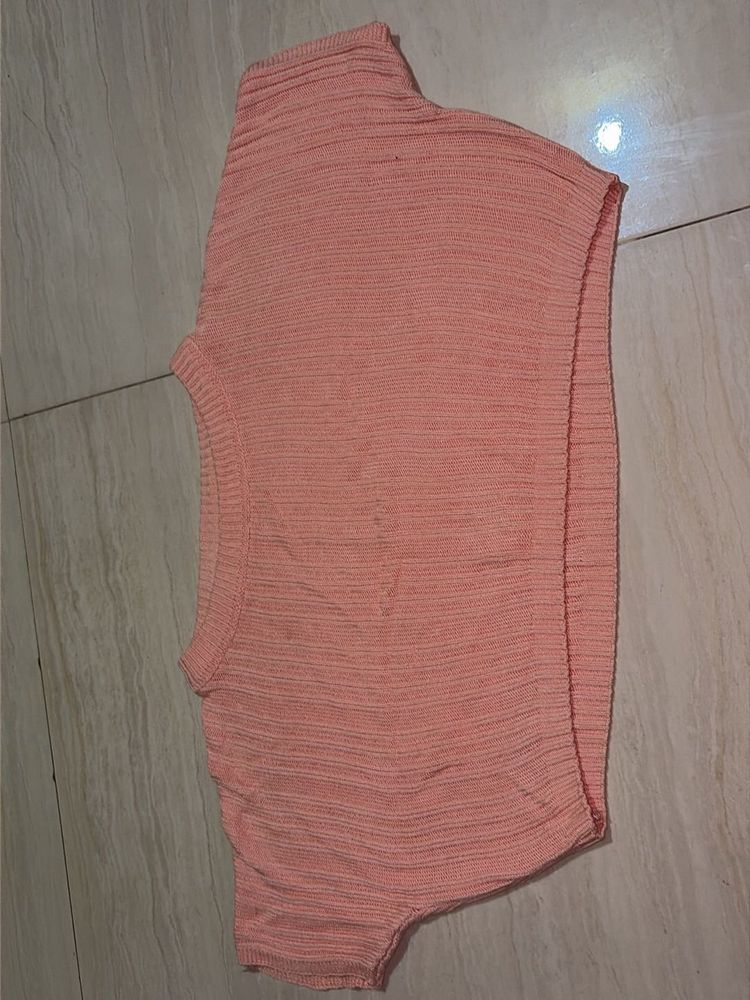 Chic Pink Textured Top