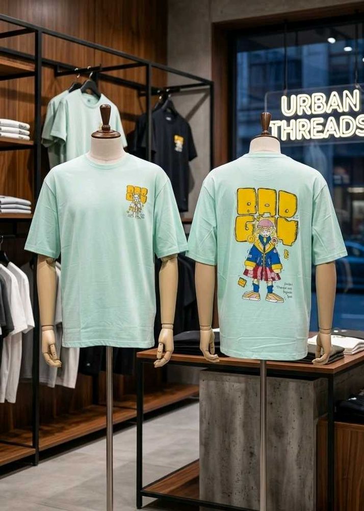 Mint Graphic Print T-Shirt.