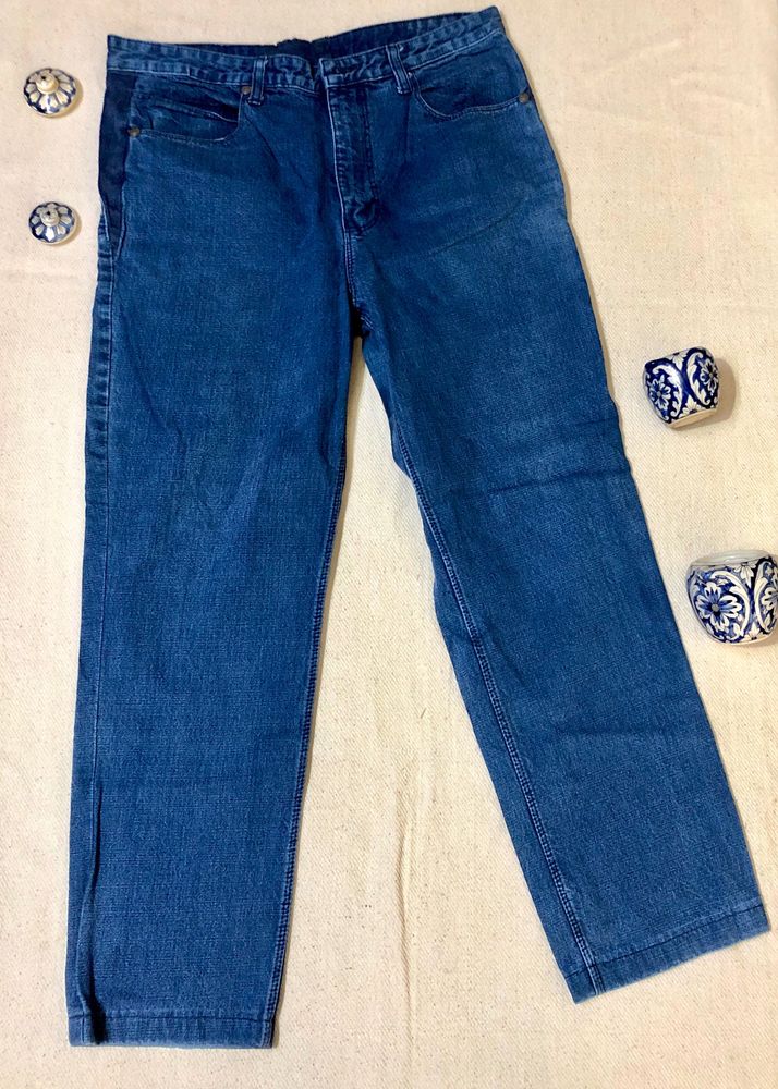 Navy Blue Straight Fit Denim (women)