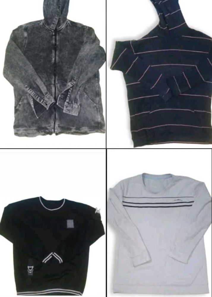 Men's Casual Hoodie and t shirt combo