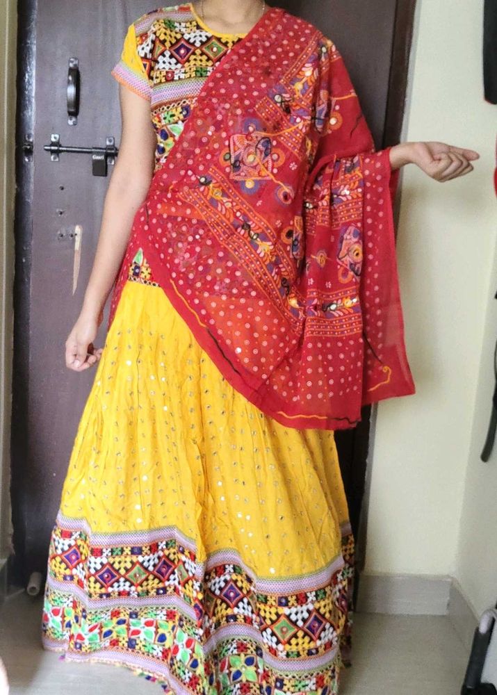 Vibrant Embroidered Lehenga Choli Set