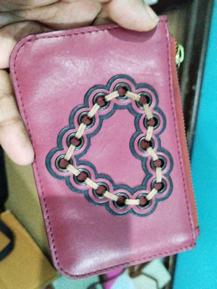 Cute Pink Heart Wallet
