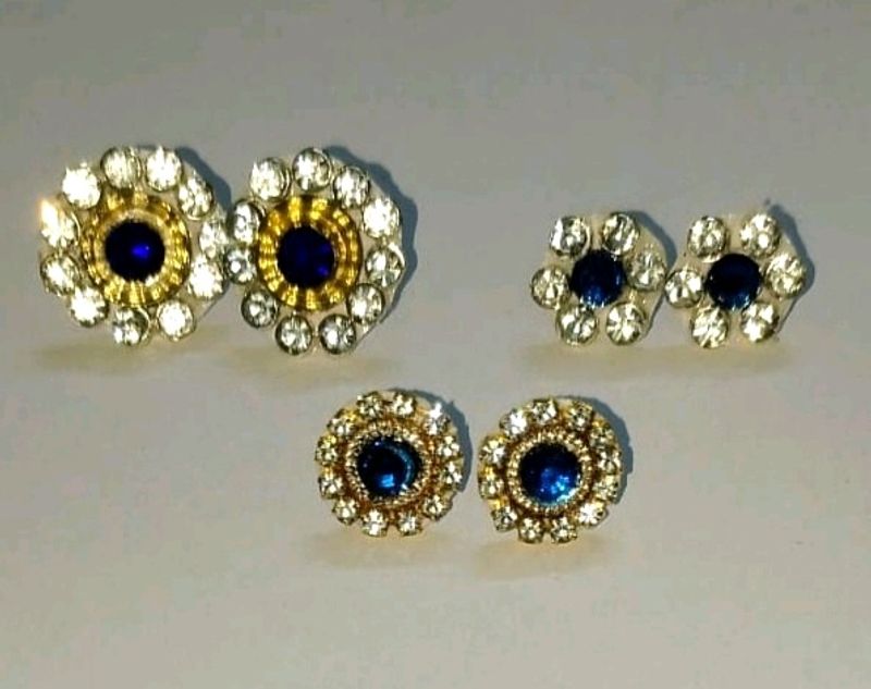 Eyer ring &amp; Second Tops Jarkan Stone 3 pairs