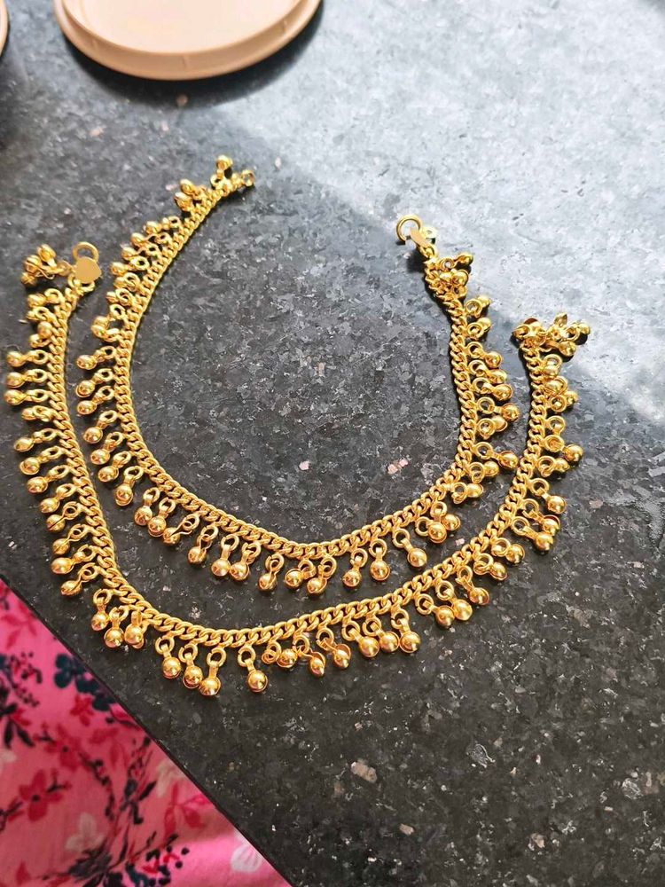 panchaloham Anklets with Bell Charms