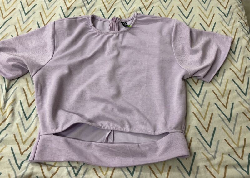 Light Purple Cropped Top