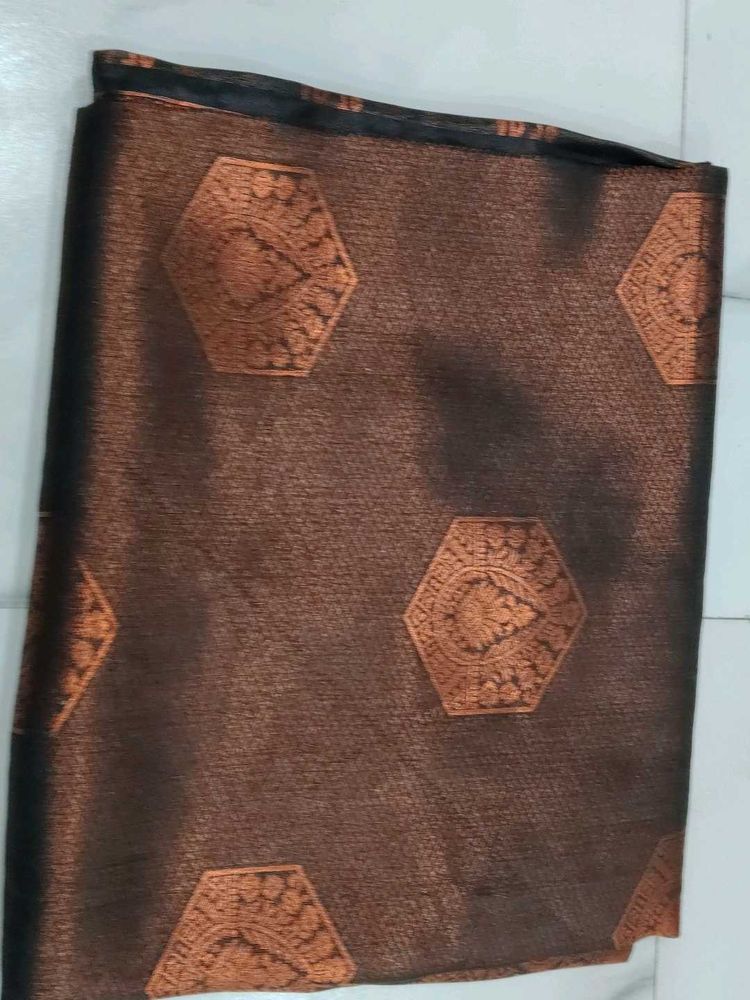 Elegant Bronze Woven Saree