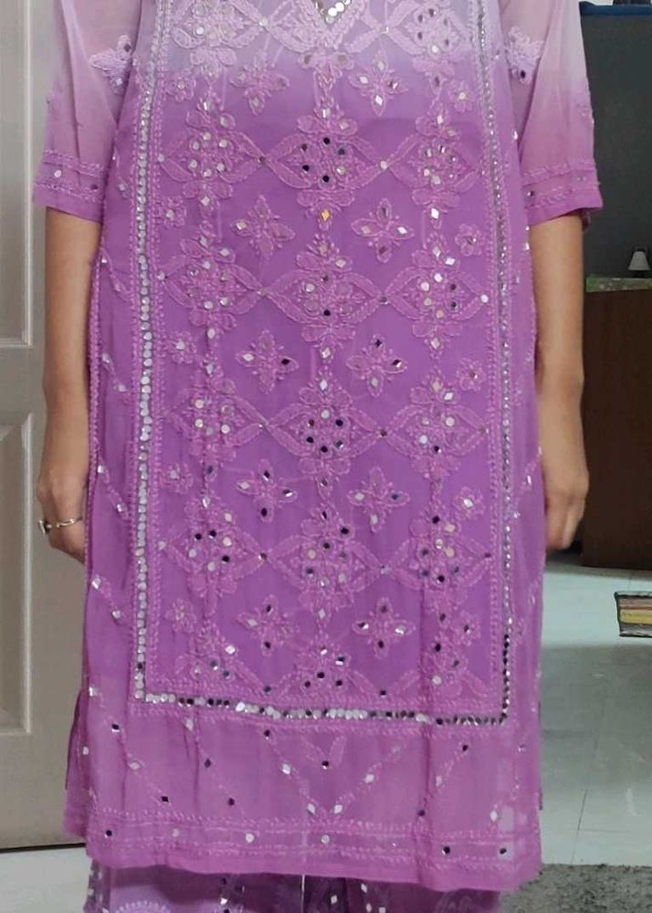festive suit set with dupatta and linning