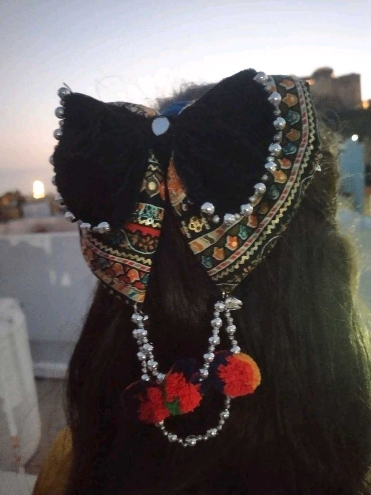 Unique Boho Bow Hair Clip