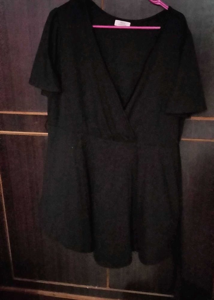 Chic Black Wrap Dress