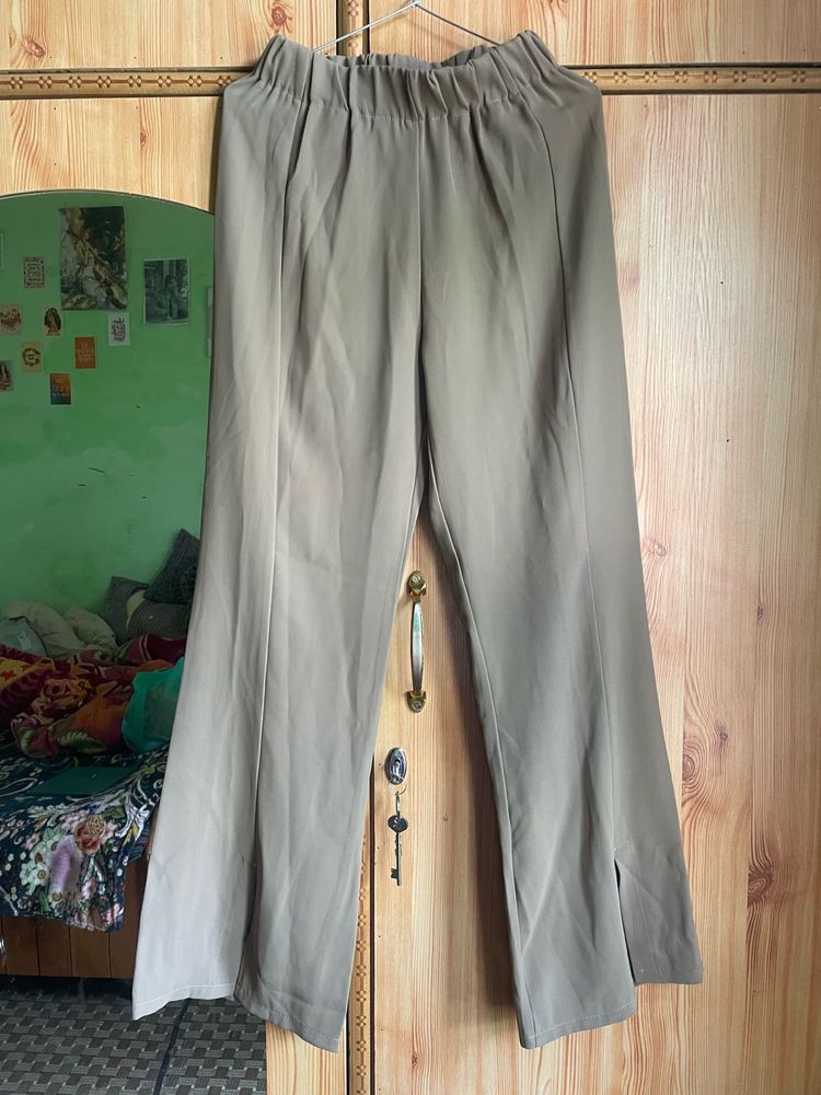 Stylish Wide Leg Split Pants