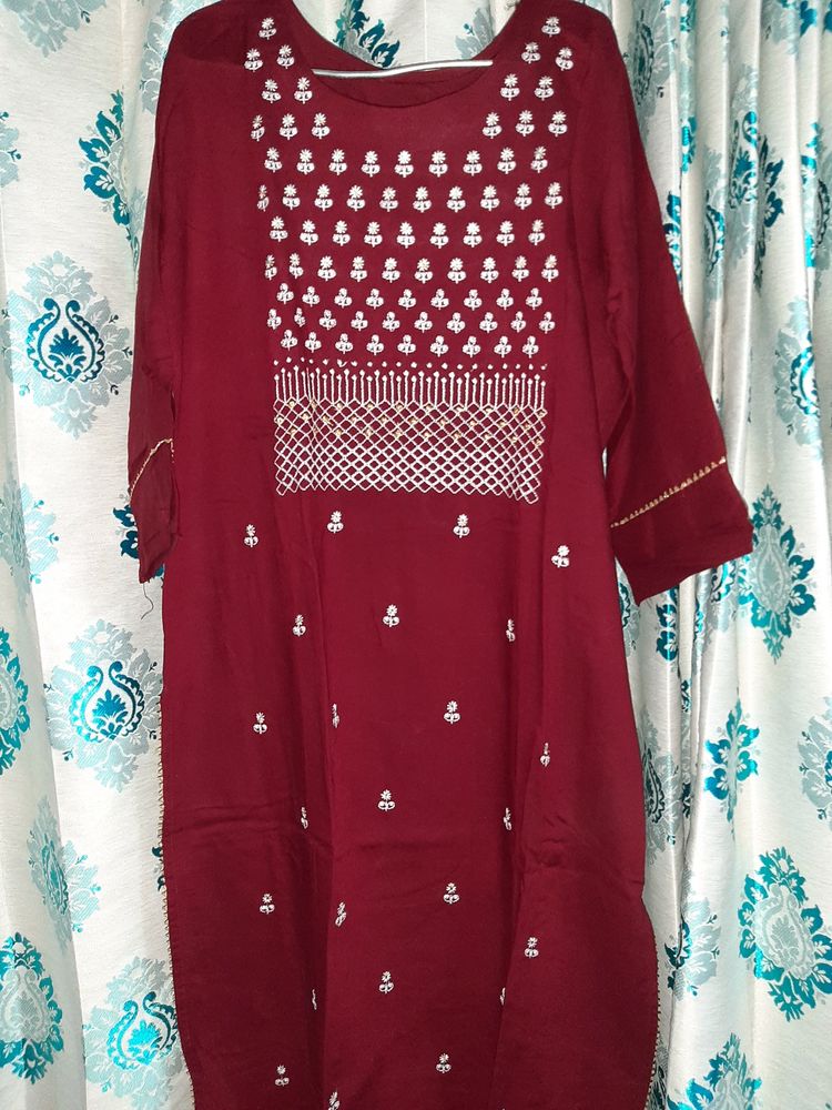 Maroon Kurti
