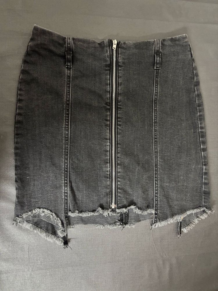 Denim Mini Skirt