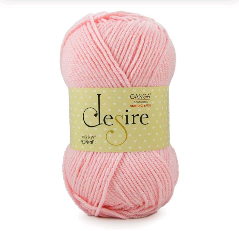 Ganga Desire Knitting Yarn - Pink