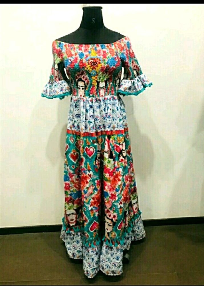Frida Kahlo Inspired Maxi Dress