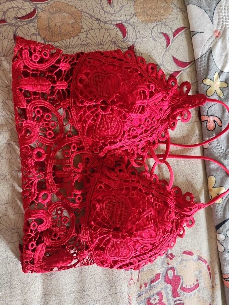 Red Lace Bralette