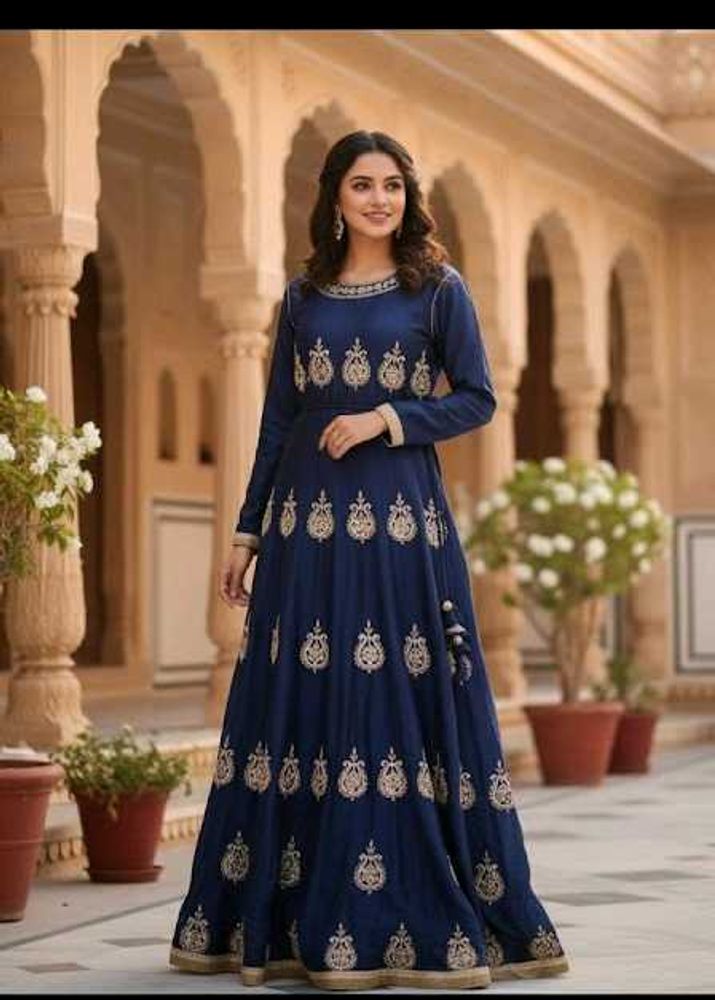 Navy Blue ETHNIC GOWN