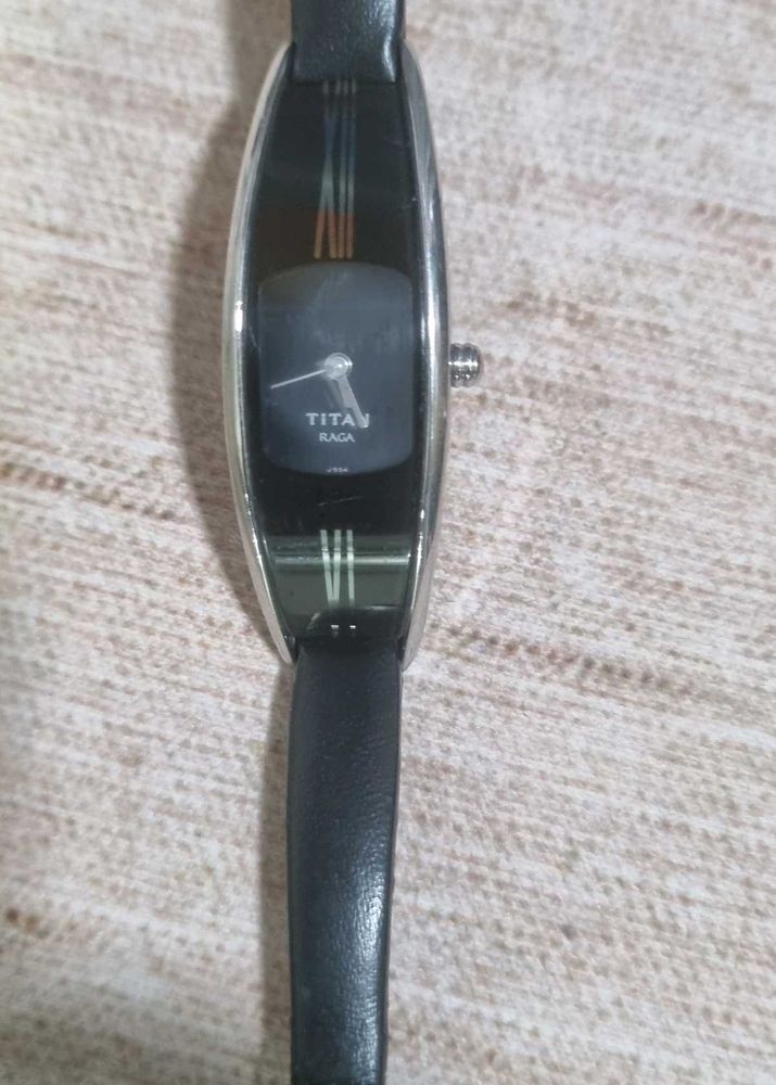 Titan Black Dial Watch