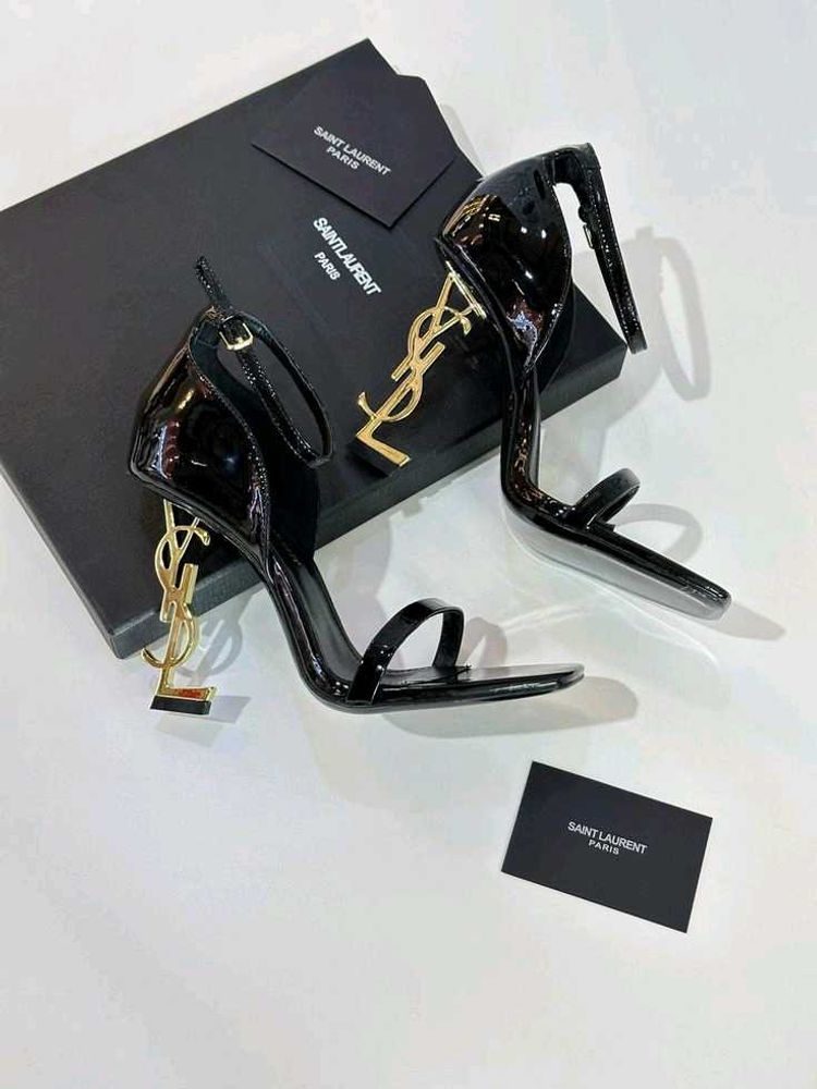 Saint Laurent Black Patent Heels