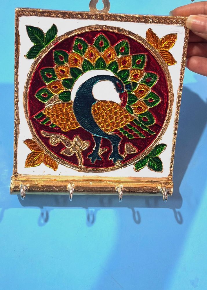 Peacock Design Key Holder