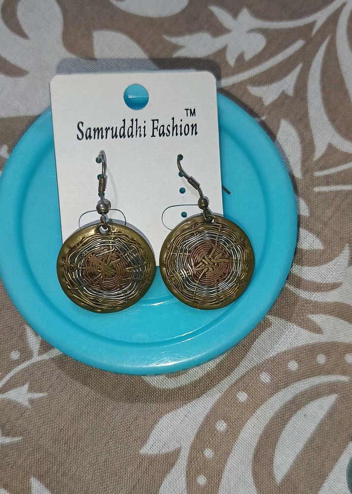 Unique Round Dangle Earrings