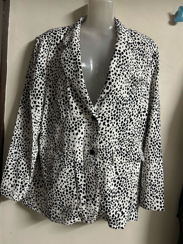 Dalmatian Print Blazer