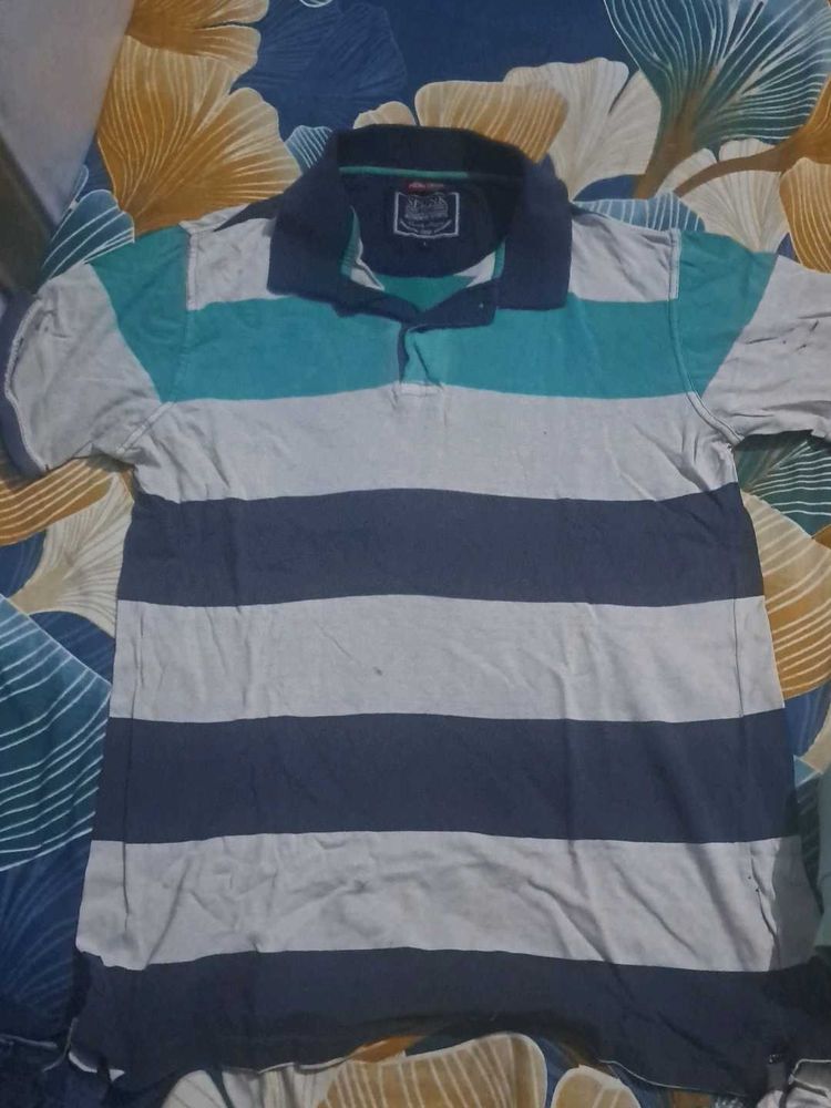 Striped Polo T-Shirt