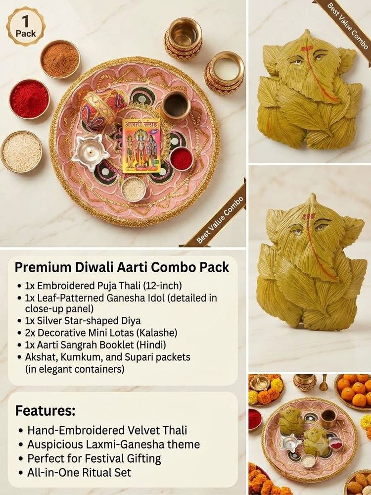 Premium Diwali Aarti Combo Pack