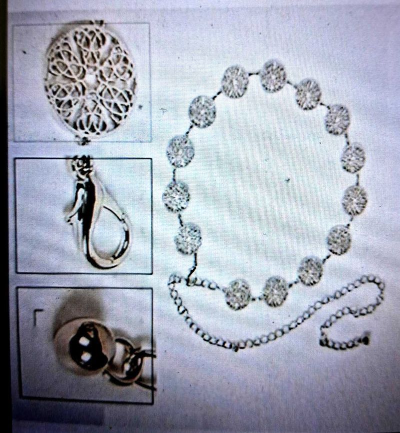 Silver Tone Waist Chain Belt