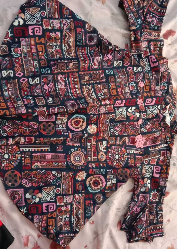 Bohemian Print top girl