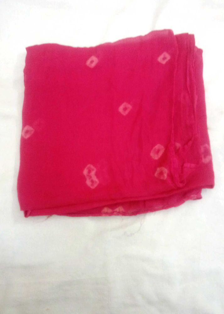 Pink Bandhani Dupatta