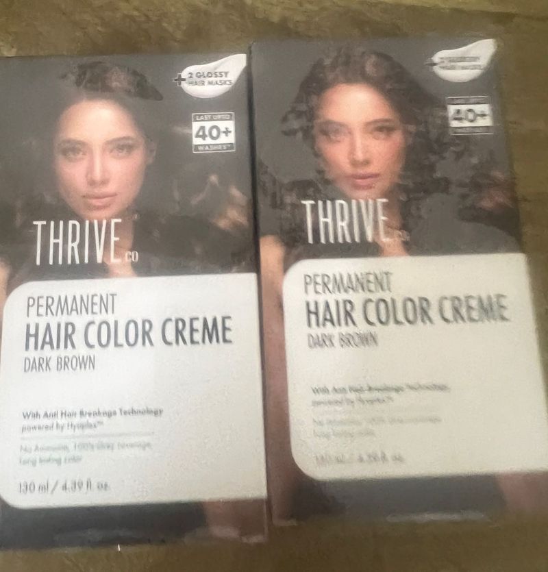 Thrive Permanent Hair Color Creme pack of 2