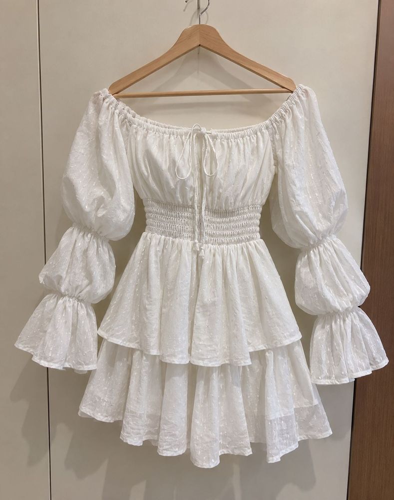 White Flared Dress