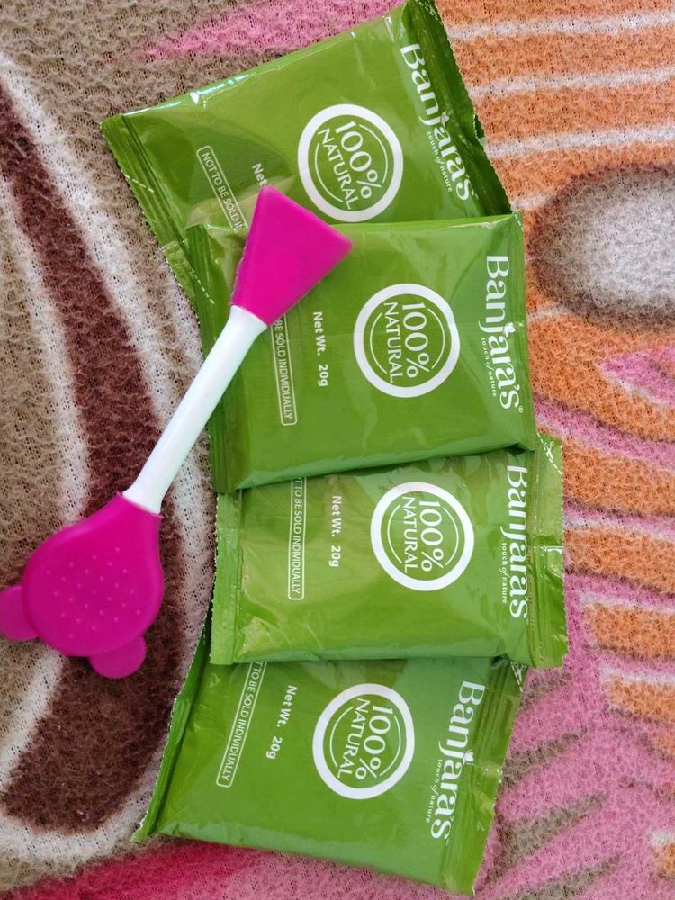 Banjara's 100% Natural Face Pack &amp; Applicator