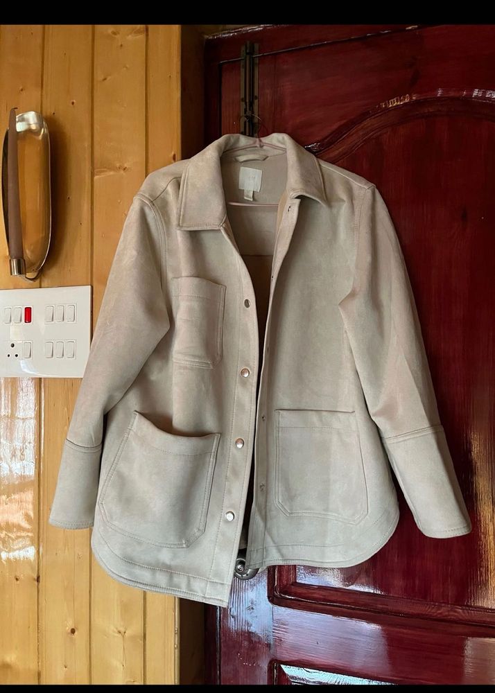 H&amp;M Suede Shacket Jacket