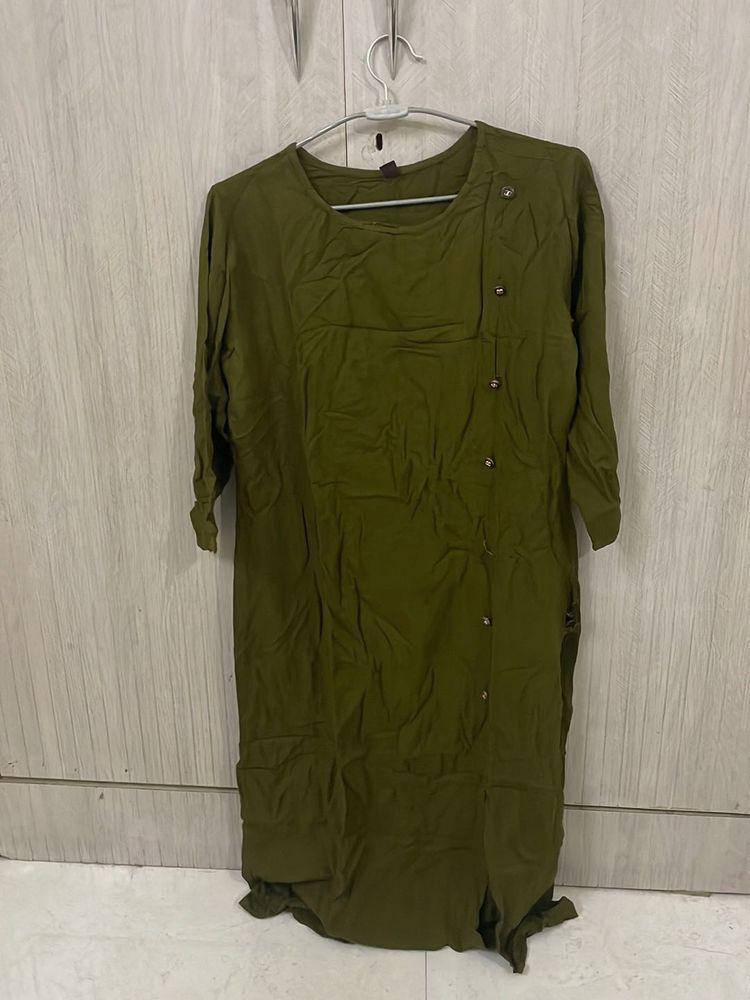 Olive Green Kurta