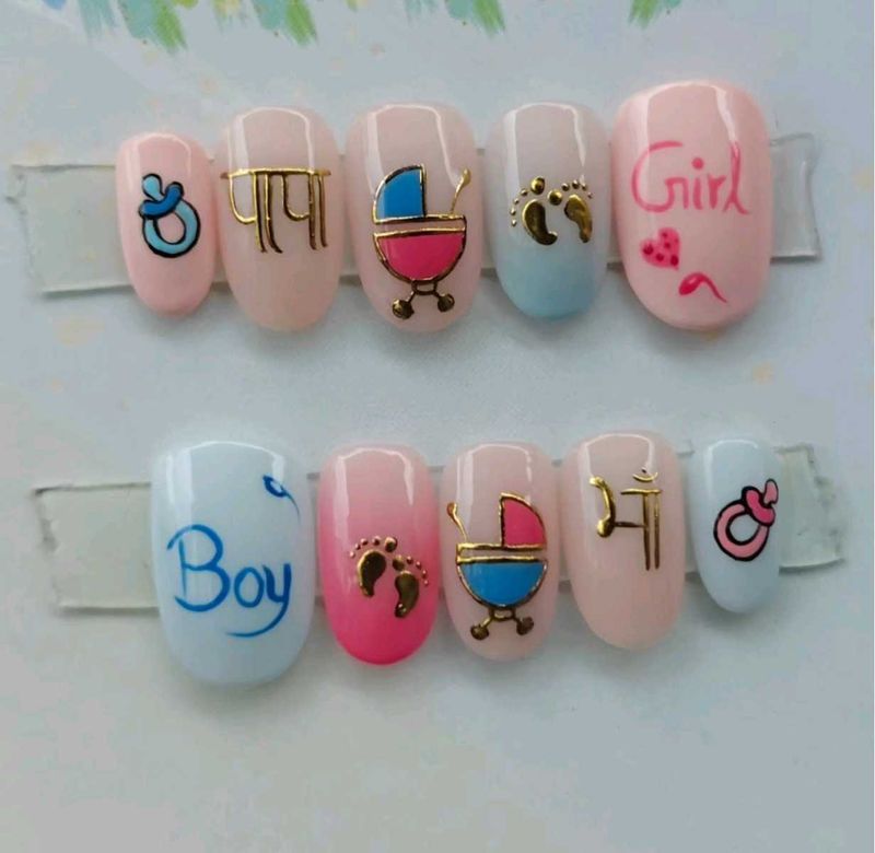 Baby Shower Nail Art Stickers