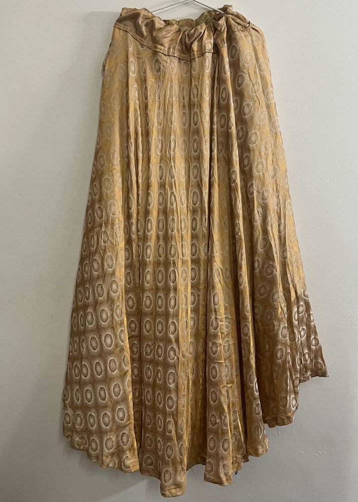 Onam Special Gold Skirt,Black  Velvet Top
