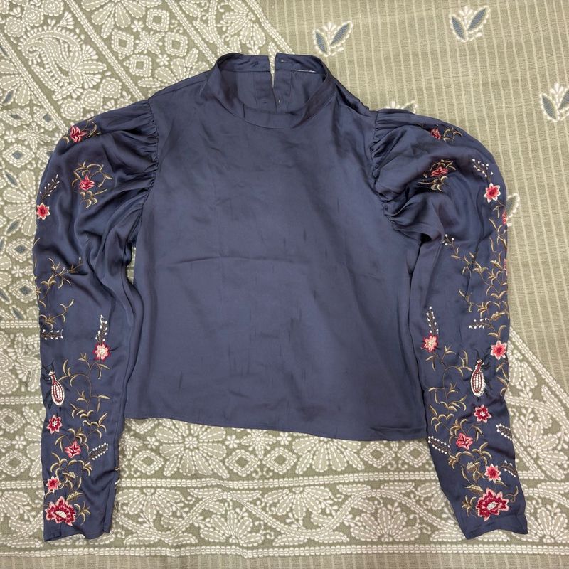 Floral Embroidered Top