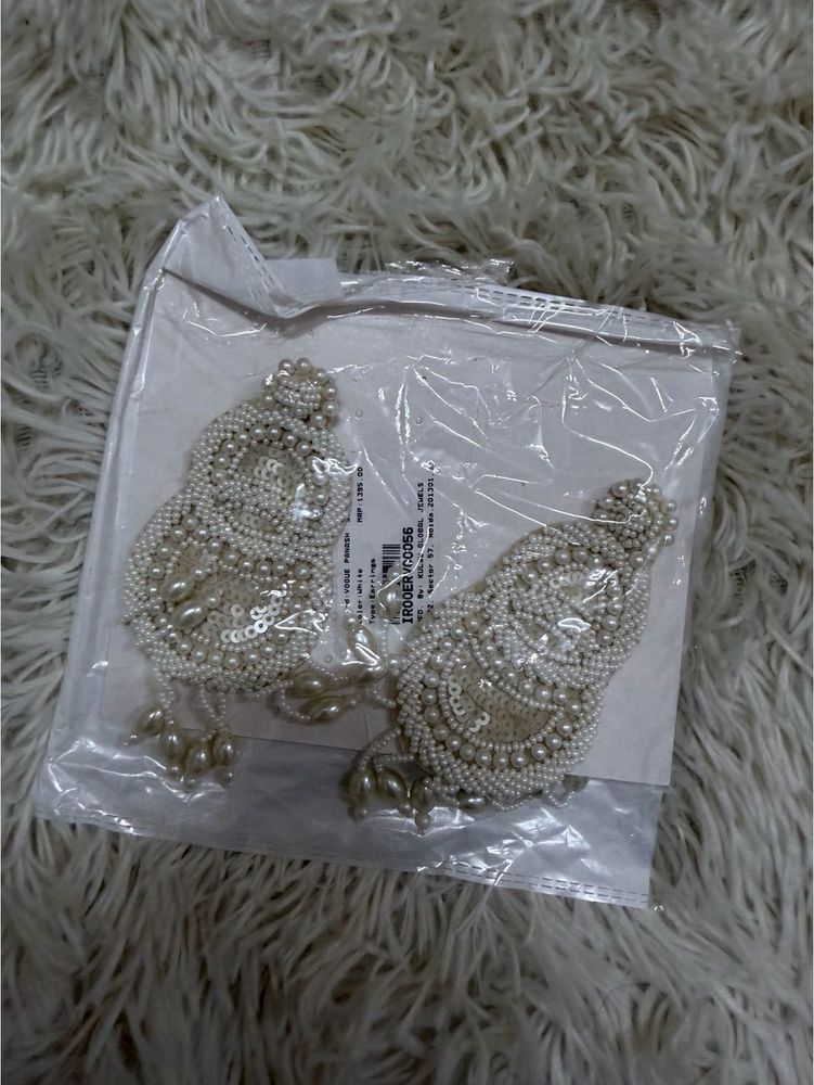 Pearl Embellished Earrings