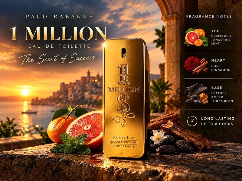 Paco Rabanne 1 Million EDT(55 ML Left)