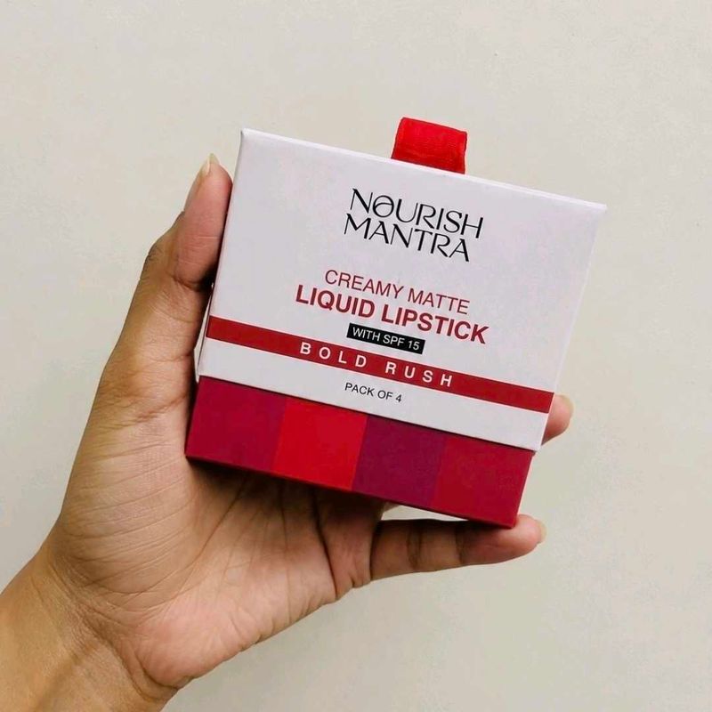 Nourish Mantra Creamy Matte Liquid Lipstick Set