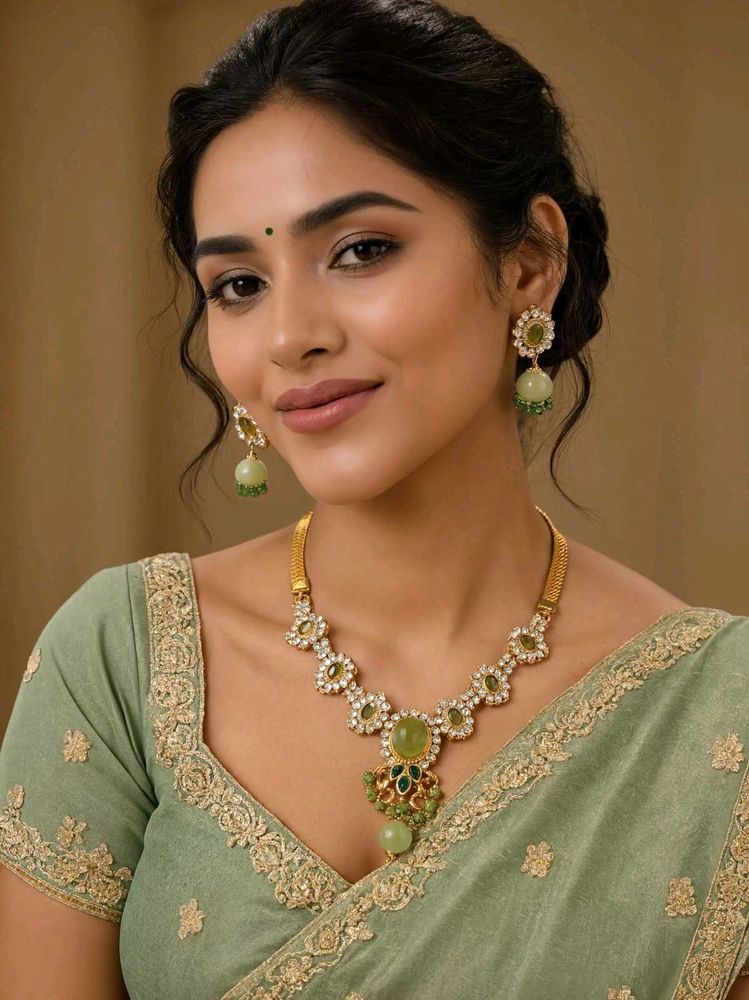 Exquisite Kundan jewellery Set.