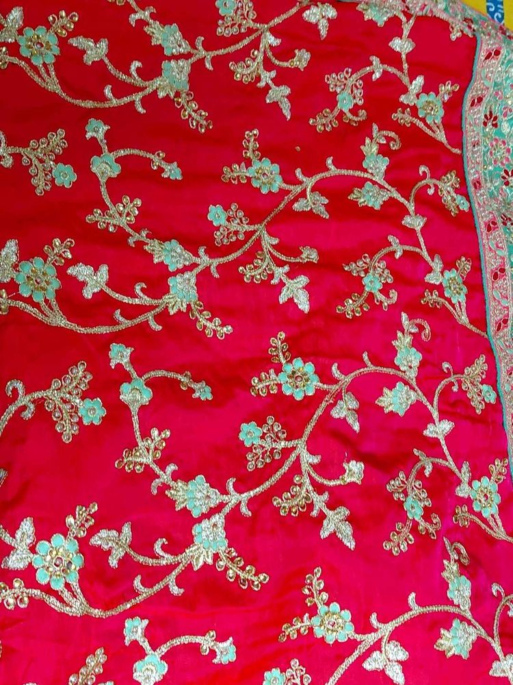 Embroidered Silk Blend Saree jri work ne