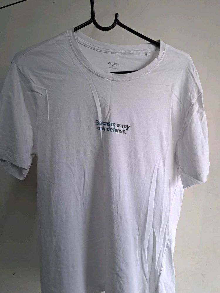 White Sarcasm Graphic T-Shirt