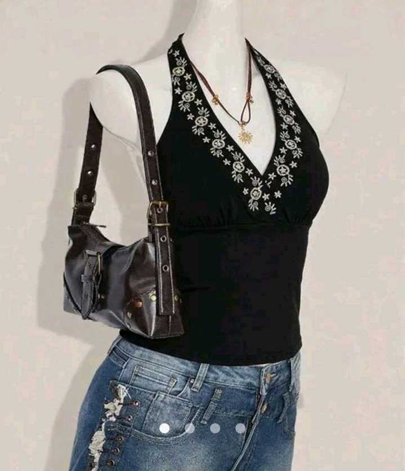 y2k Halter Neck Tank Top