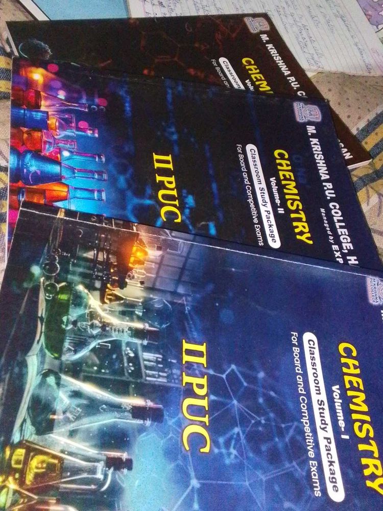 II PUC Chemistry Set - Volumes I &amp;
