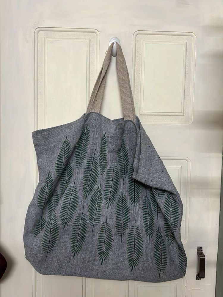 Leaf Print Tote Bag
