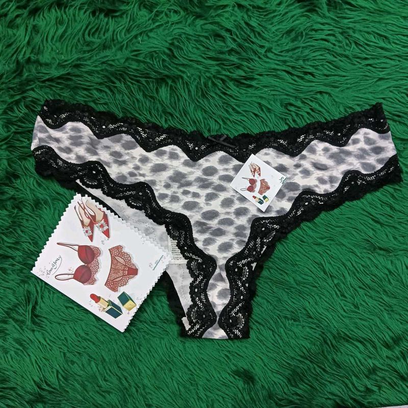 Leopard 🫴🏻🎁Print Lace Trim Panty